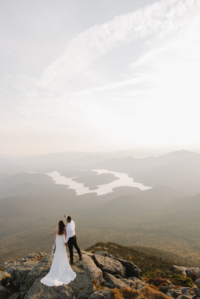 whiteface mountain elopement in September 