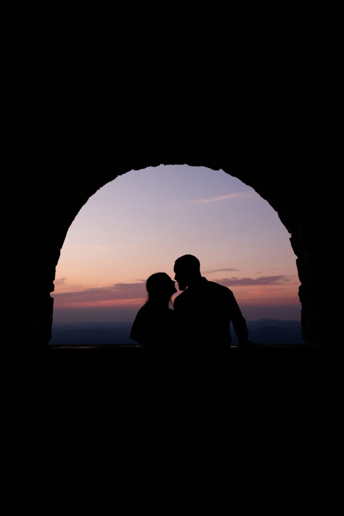 whiteface mountain elopement at sunset 