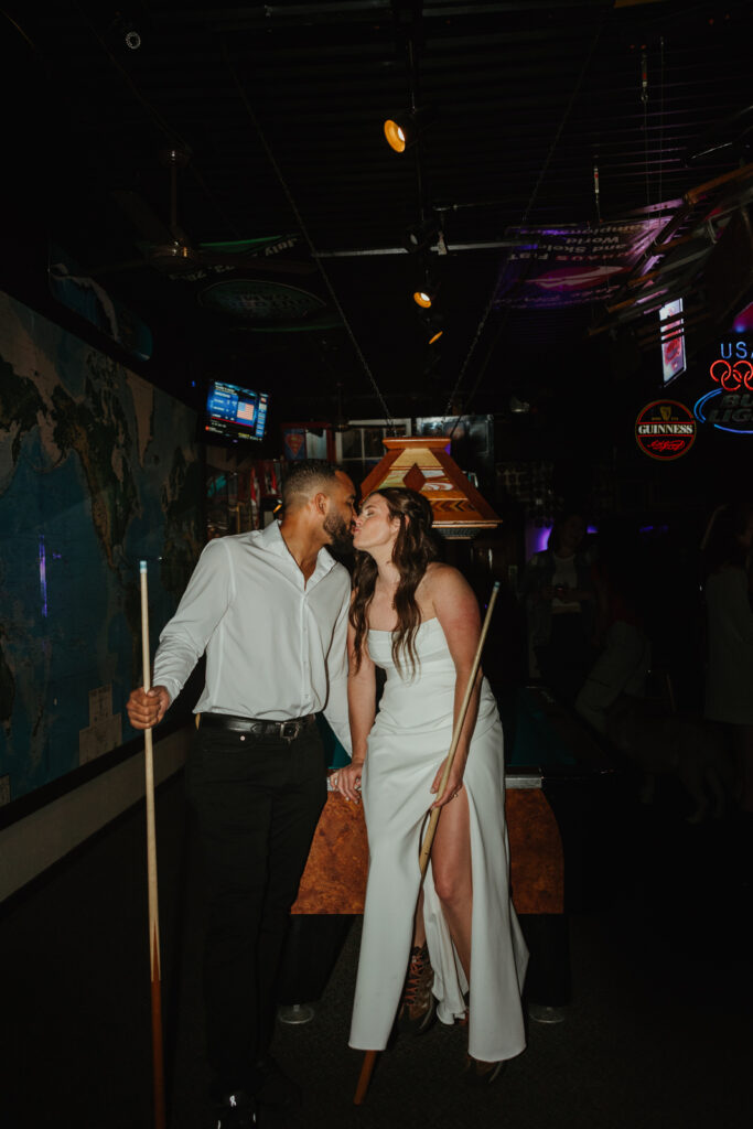 dive bar elopement