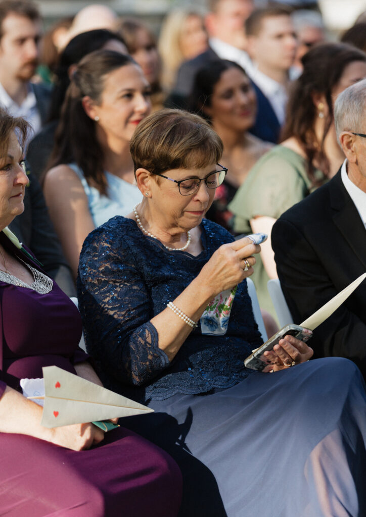 an intimate wedding at an airbnb in New England during the fall