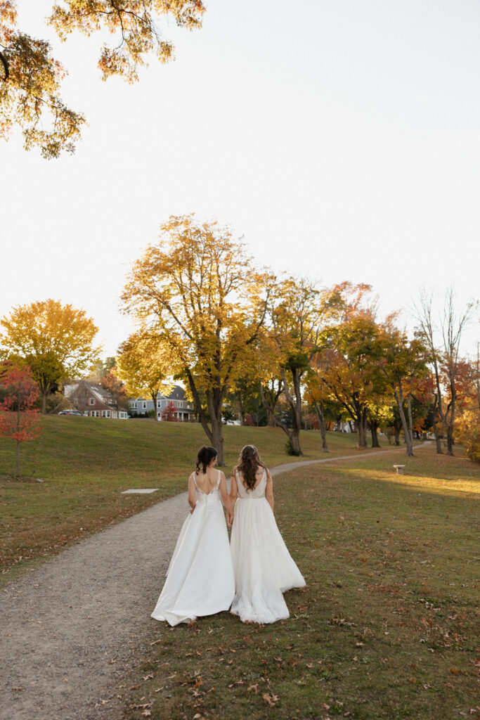 Fall wedding portraits in New England