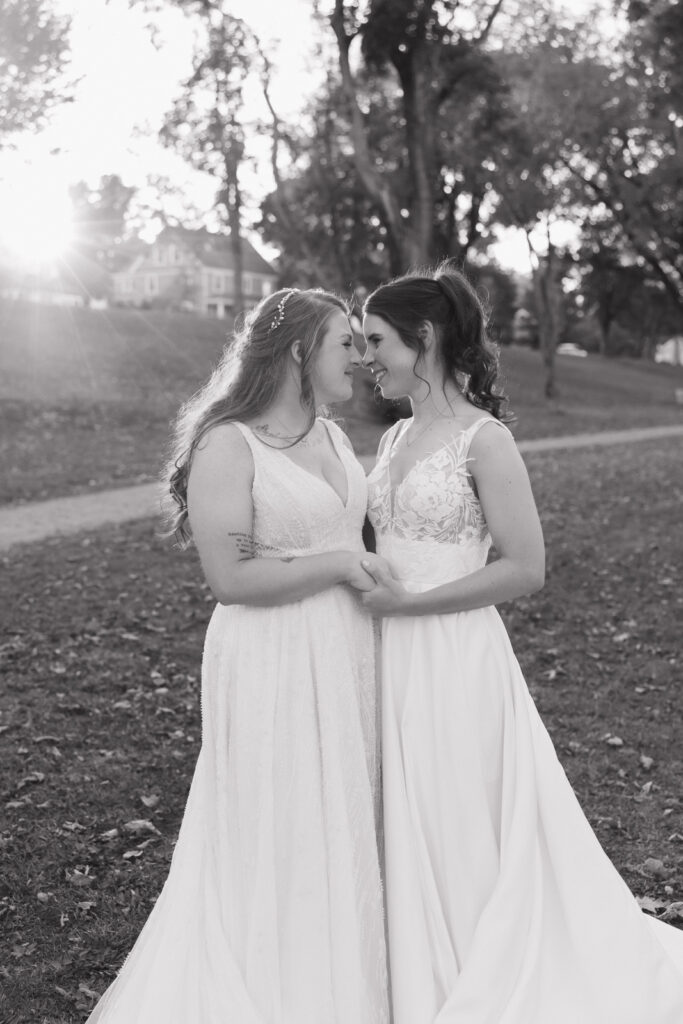 Fall wedding portraits in New England