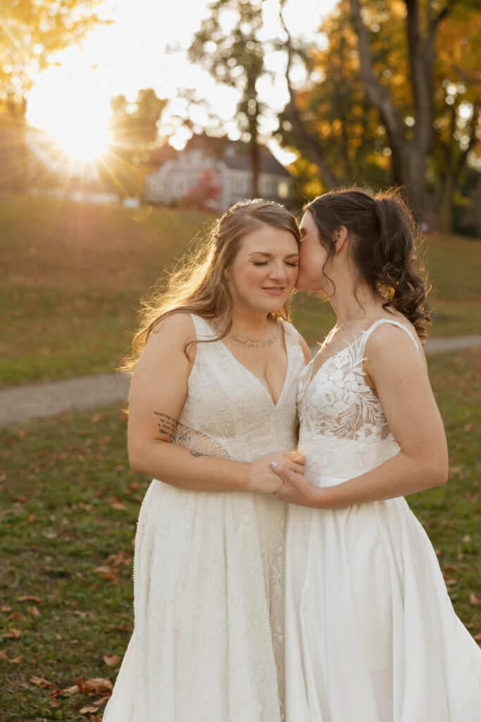Fall wedding portraits in New England