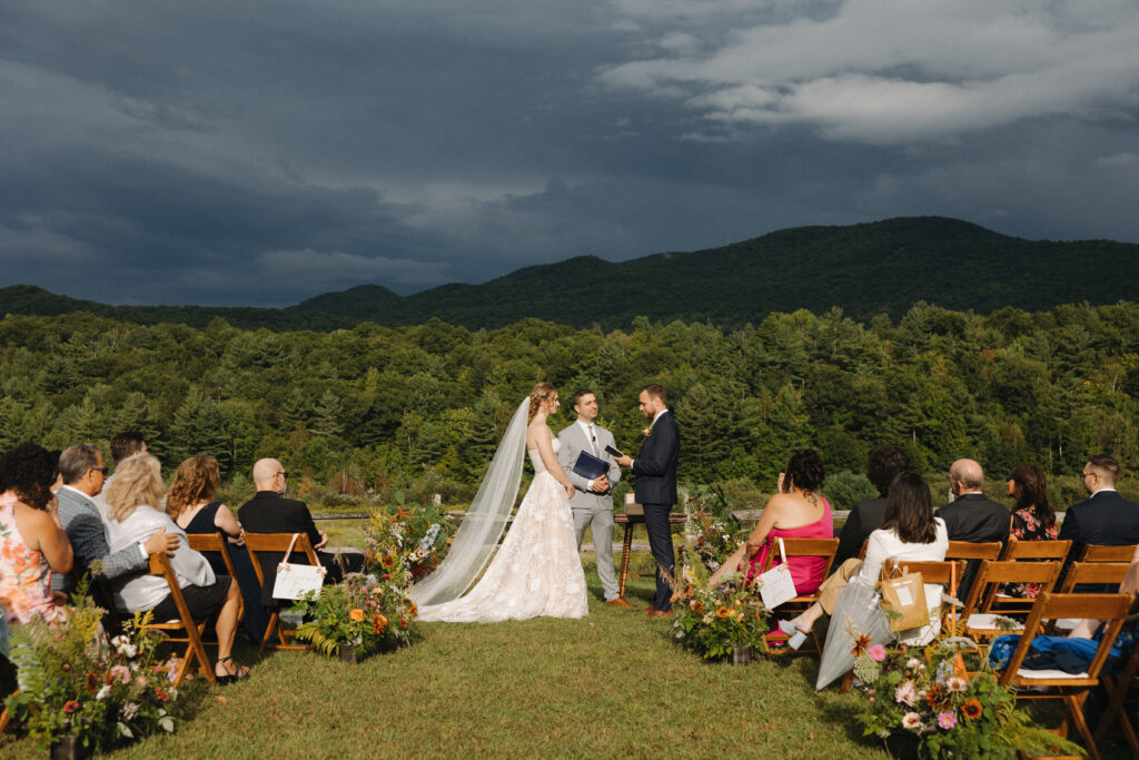 Adirondack wedding ceremony