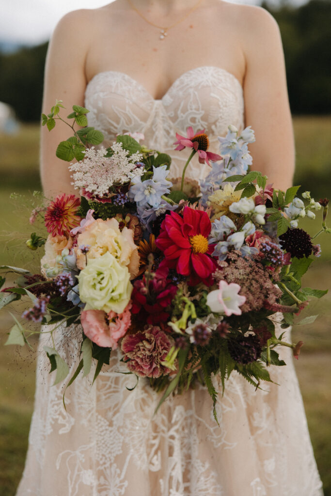 floral bouquet in the Adirondacks