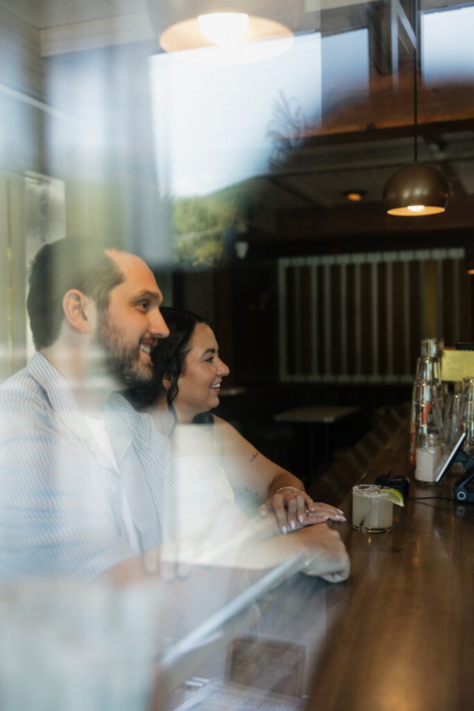 diner engagement session 